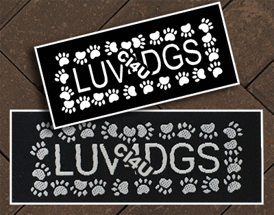 labels for pet clothing